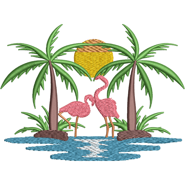 Summer Beach Palm Design