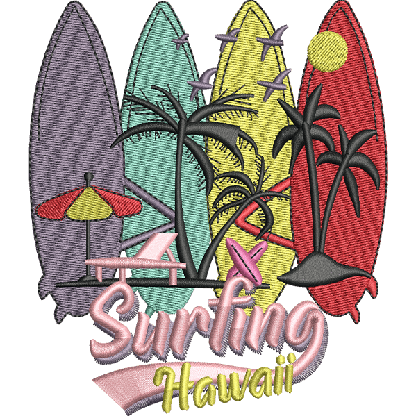 Surfing Hawaii Design