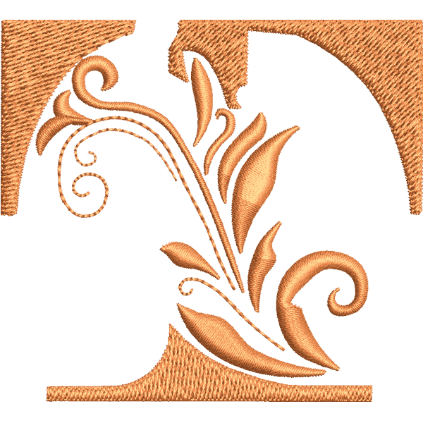 Flower Letter T Design