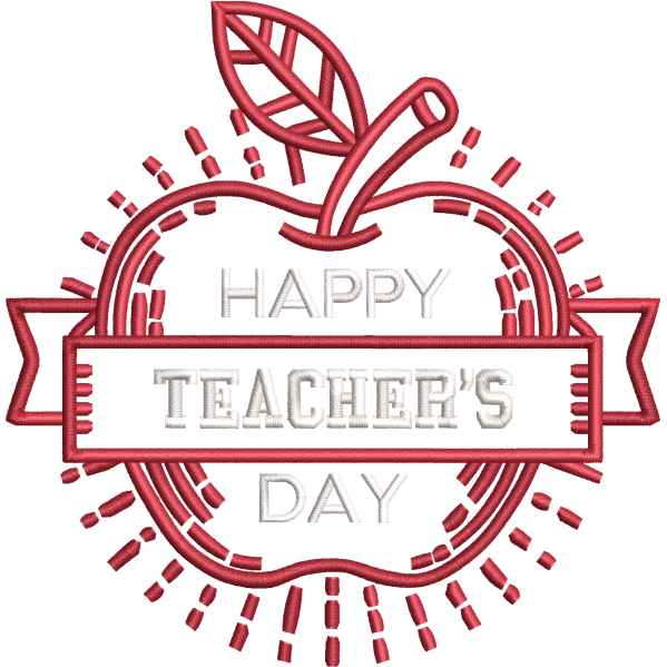 Teacher Day Apple Design