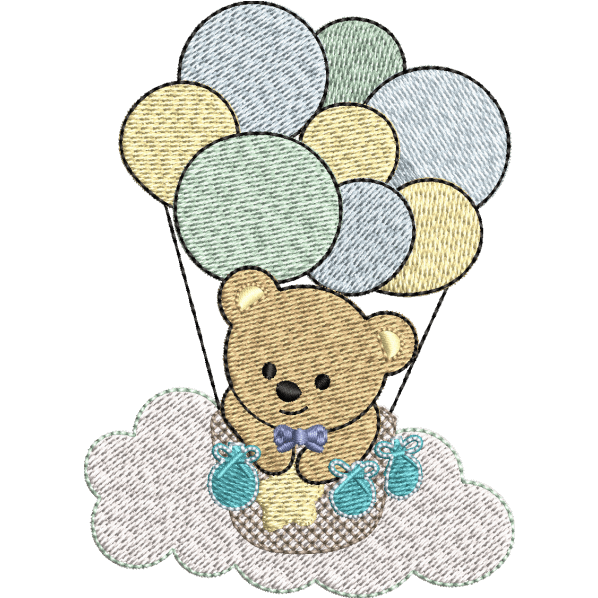 Teddy Bear with balloons