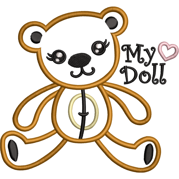 Teddy Bear Outline Design