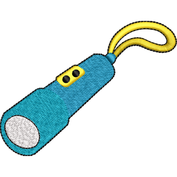Torch Embroidery Design