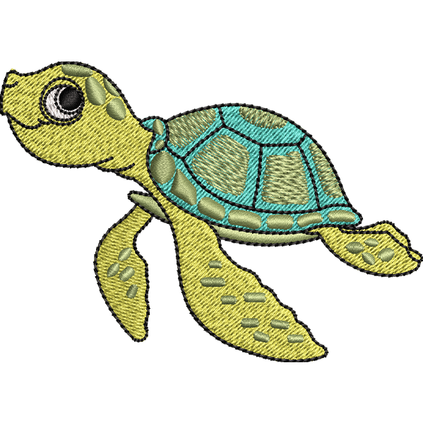 Tortoies Embroidery Design