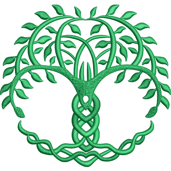 Green Celtic Knot Embroidery Design