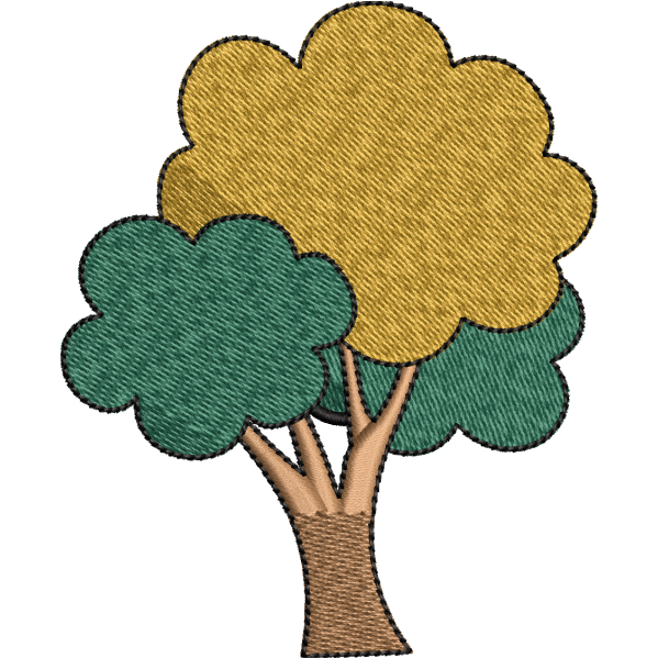 Two Colour Tree Design