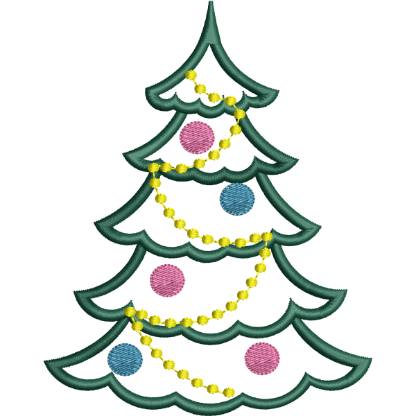 Christmas Tree Outline Design