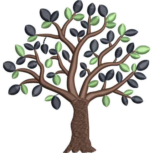 Beautiful Tree Embroidery Design