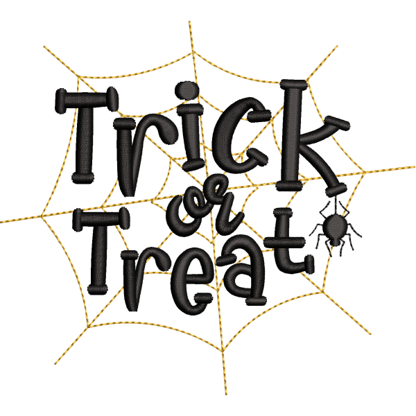 Trick Or Treat Spider Design