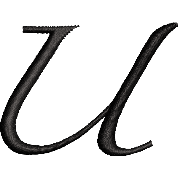 U Embroidery Design