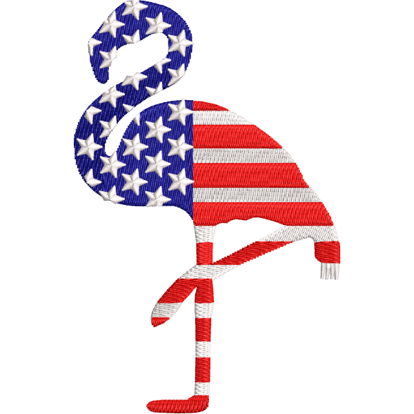 USA Flamingo Design