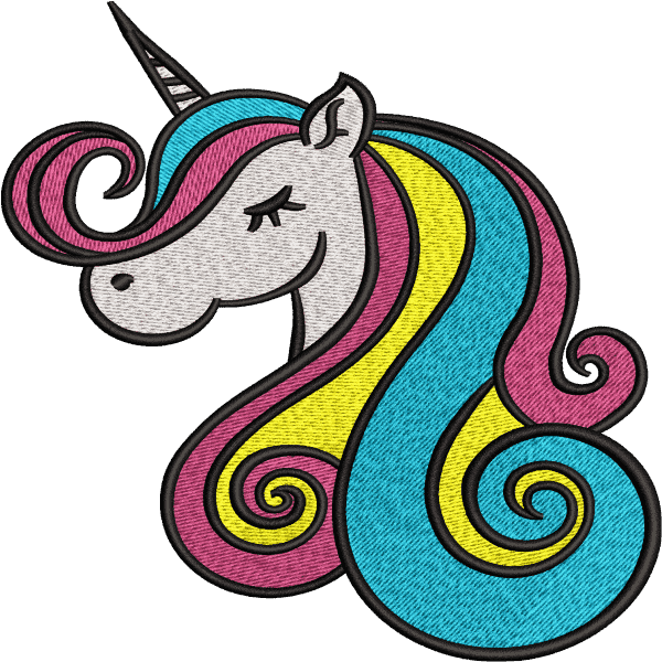 Pretty Rainbow Colored Unicorn