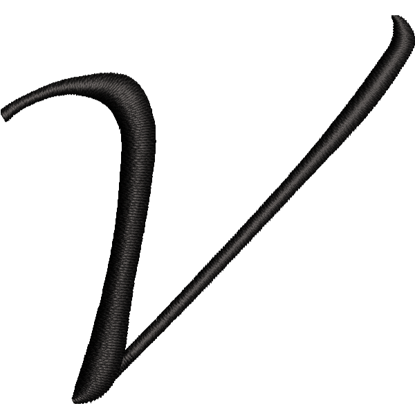 V Embroidery Design