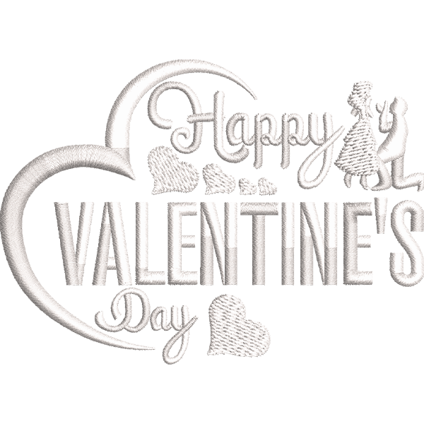 Valentine’s Couple Emboridery Design