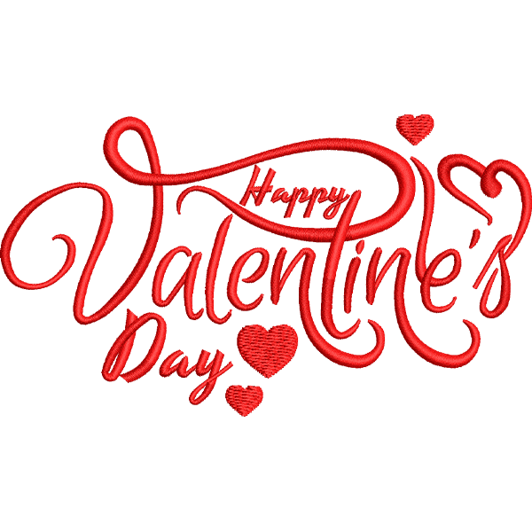 Valentine Day Fancy Text Design