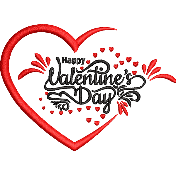 Mini Hearts Valentine Text Design