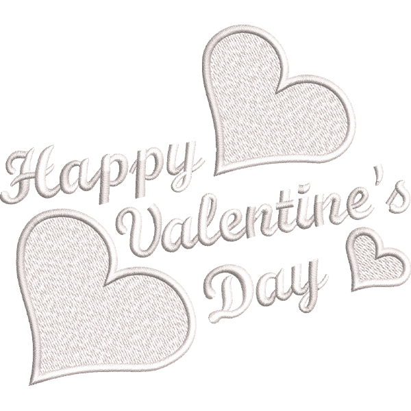 Simple Valentine Embroidery Design