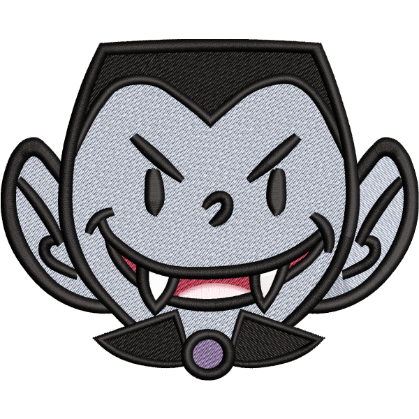 Cute Vampire Face Design