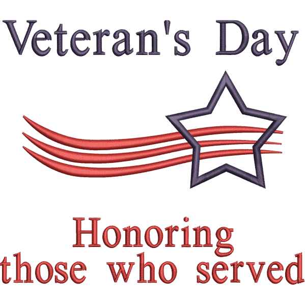 Veterans Day Star Design