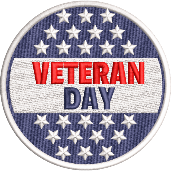 Veterans Day Title Badge Design