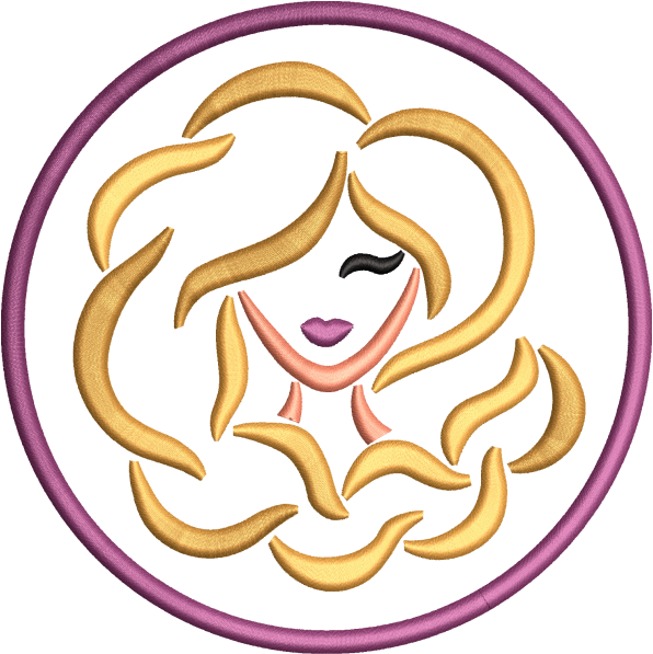 Virgo With Circle Design