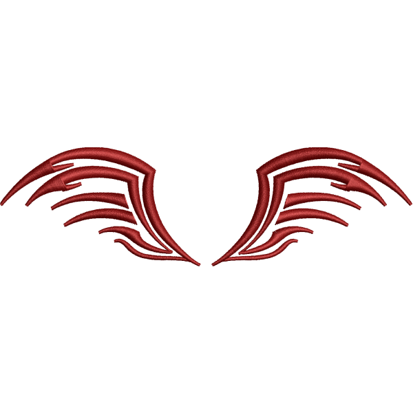 Angel Wings Embroidery Design