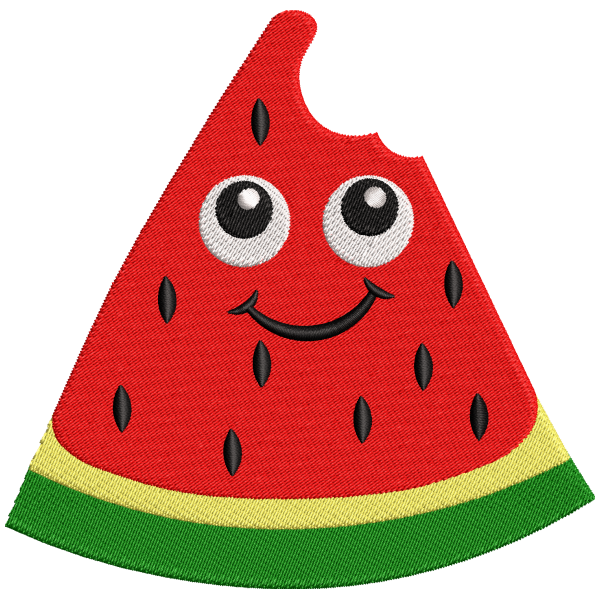 Smiling Watermelon Slice Design