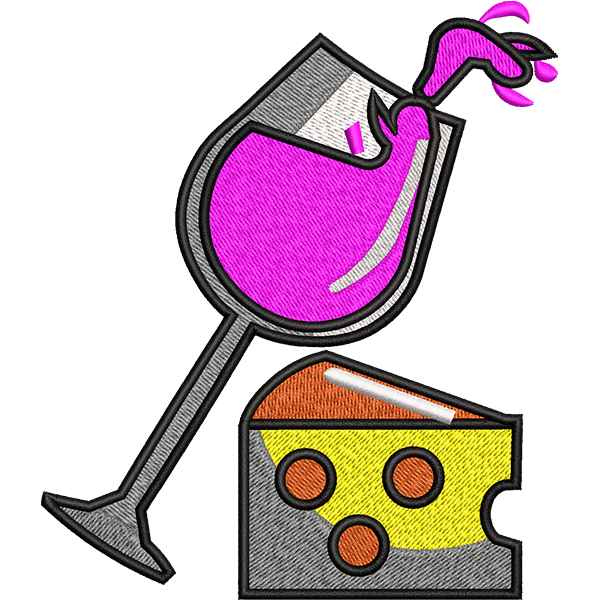 Wine With Cheese Design