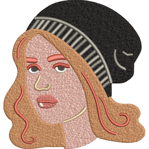 Brown Woman With Cap
