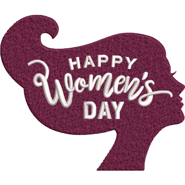 women face embroidery design