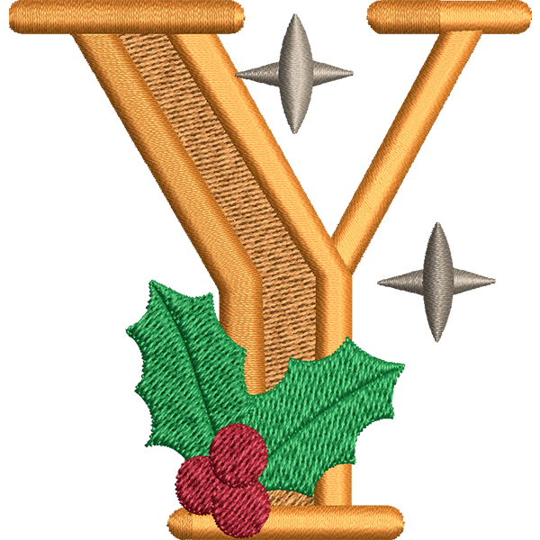 Y Letter Embroidery Design