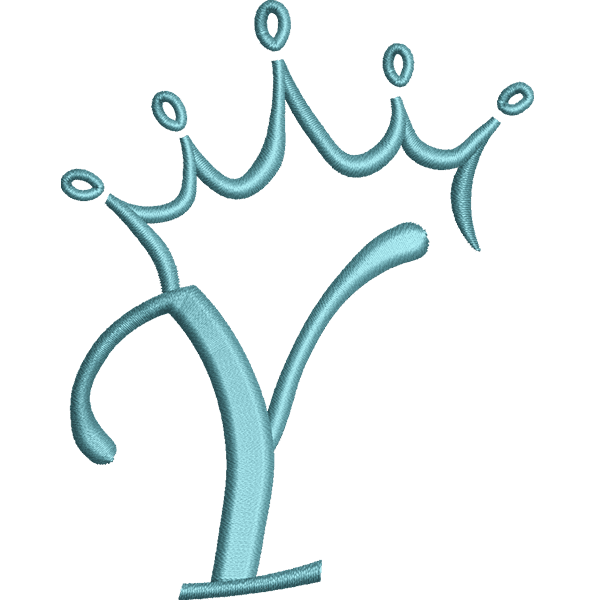 Crown Letter Y Design