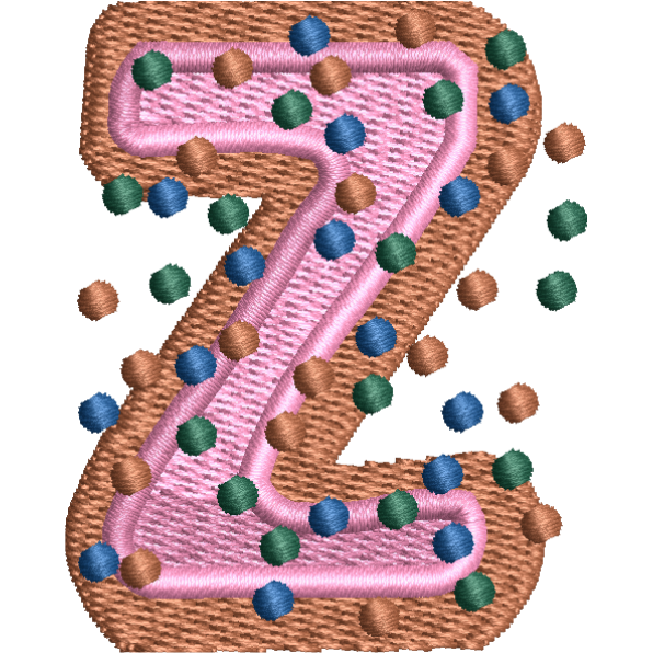 Pink Alphabet Z