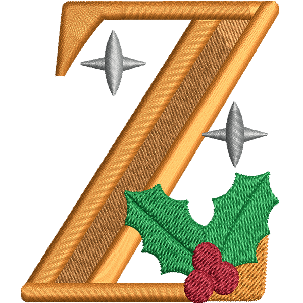 Z Letter Embroidery Design