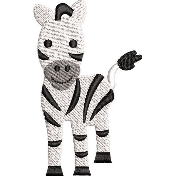 Zebra Baby Embroidery Design