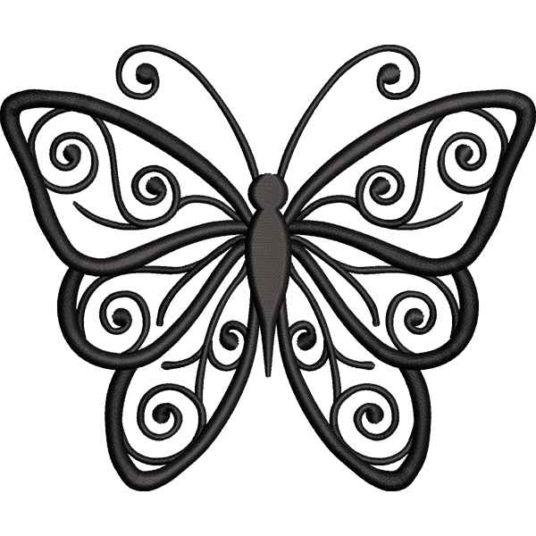 Butterfly Black Design