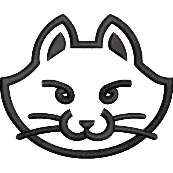 Black Outlined Cat Design