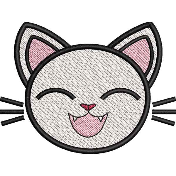 Cute Cat Happy Face Design