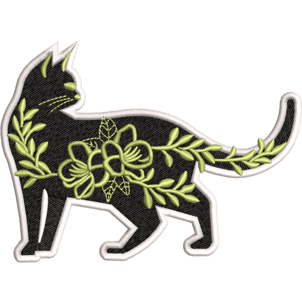 Flowers Filling Cat