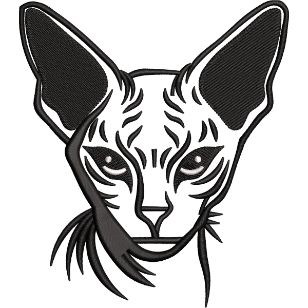 Mystic Cat Embroidery Design