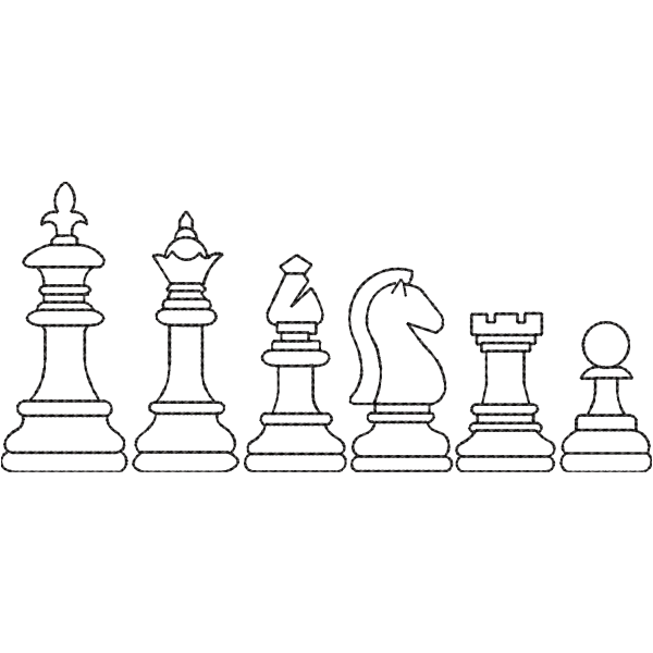 Chess Set Outline Design