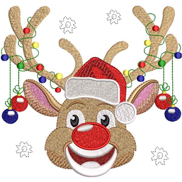 Happy Christmas Deer Design