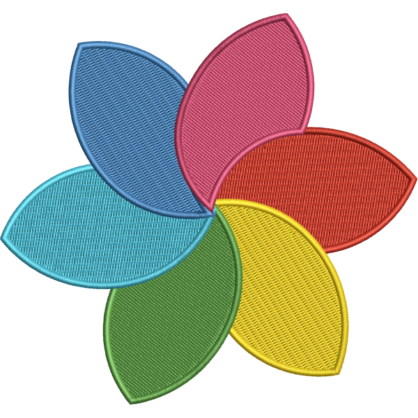 Color Wheel Flower Design