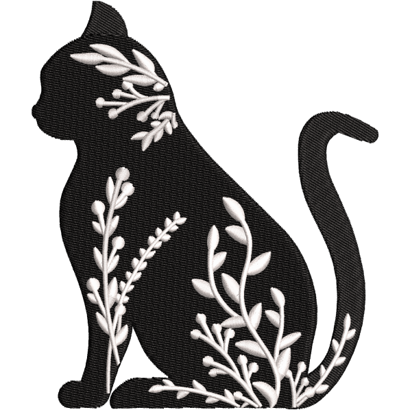 Flowers On Cat