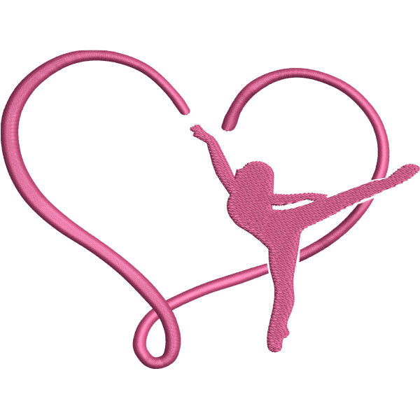 Ballerina Heart Design