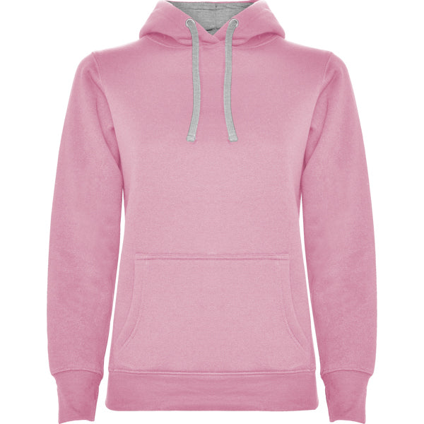 Urban Woman Light Pink/Heather Grey hoodie