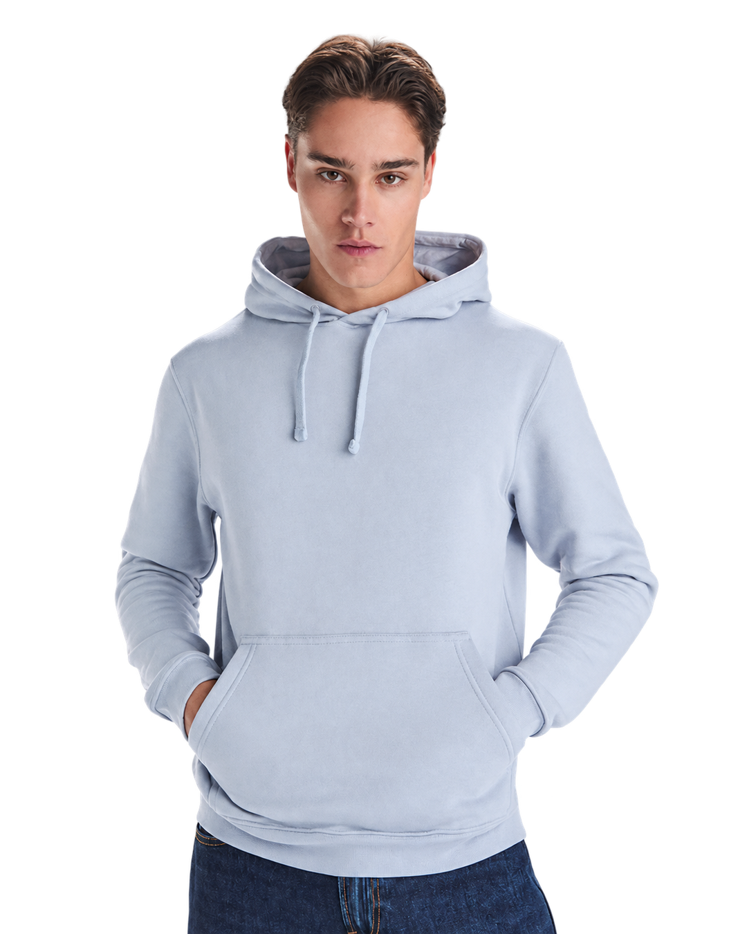 Urban hooded sweatshirt with transparent background
